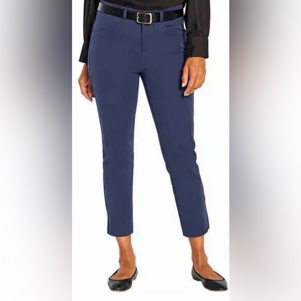 Banana Republic Slim Straight Cropped Twill Pants